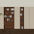 Middle Style Bookcase 3d model