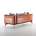 modern double sofa 3d model