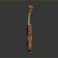 Elegant Classical Wooden Violin Musical Instrument Handcrafted with Acoustic Design and Vintage Style