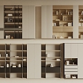 Bookcase Storage Cabinet Decorative Cabinet 3d model