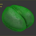 Split Coconut With Textured Surface And Visible Inner Part On Gray Background