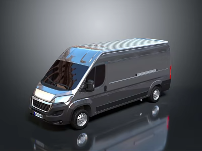 Modern Silver Bus With Shiny Exterior And Sleek Reflection Design 3d model