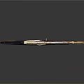 Sleek Modern Gun Design With Gold Black And Colorful Decorative Elements
