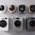 Different Types of Washing Machines in Various Colors and Modern Designs