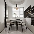 Modern Sleek Minimalist Living Room With Cozy Sofa Round Ottoman And No Main Lamp Design