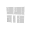 Modern Casement Windows With Various Frame Styles And Glass Panel Designs 3d model