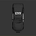 Black Police Car With Roof Lights Shiny Exterior And Sports Design