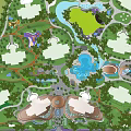 Residential Landscape Design With Multiple Buildings Green Spaces Water Features And Paths