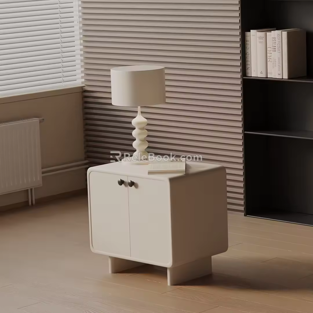 Modern bedside table 3d model