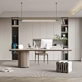 Modern study 3d model