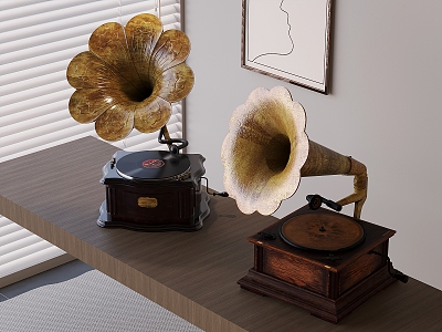 phonograph record player sound model