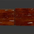 Red Wooden Vintage Shoe Cabinet With Double Sections And Drawers Design