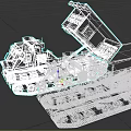 Green Military Tracked Weapon Vehicles With Open Cargo Compartments And Transport Function