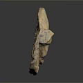 Ancient Floral Pattern Clay Clothing Accessory With Intricate Design Details