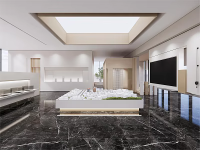 Modern Sales Office Sales Office Interior Space 3d model