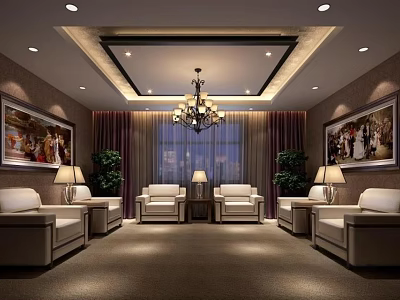 Reception Room 3d model Reception Room 3d model