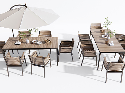 Modern Outdoor Table and Chair Outdoor Dining Table and Chair model