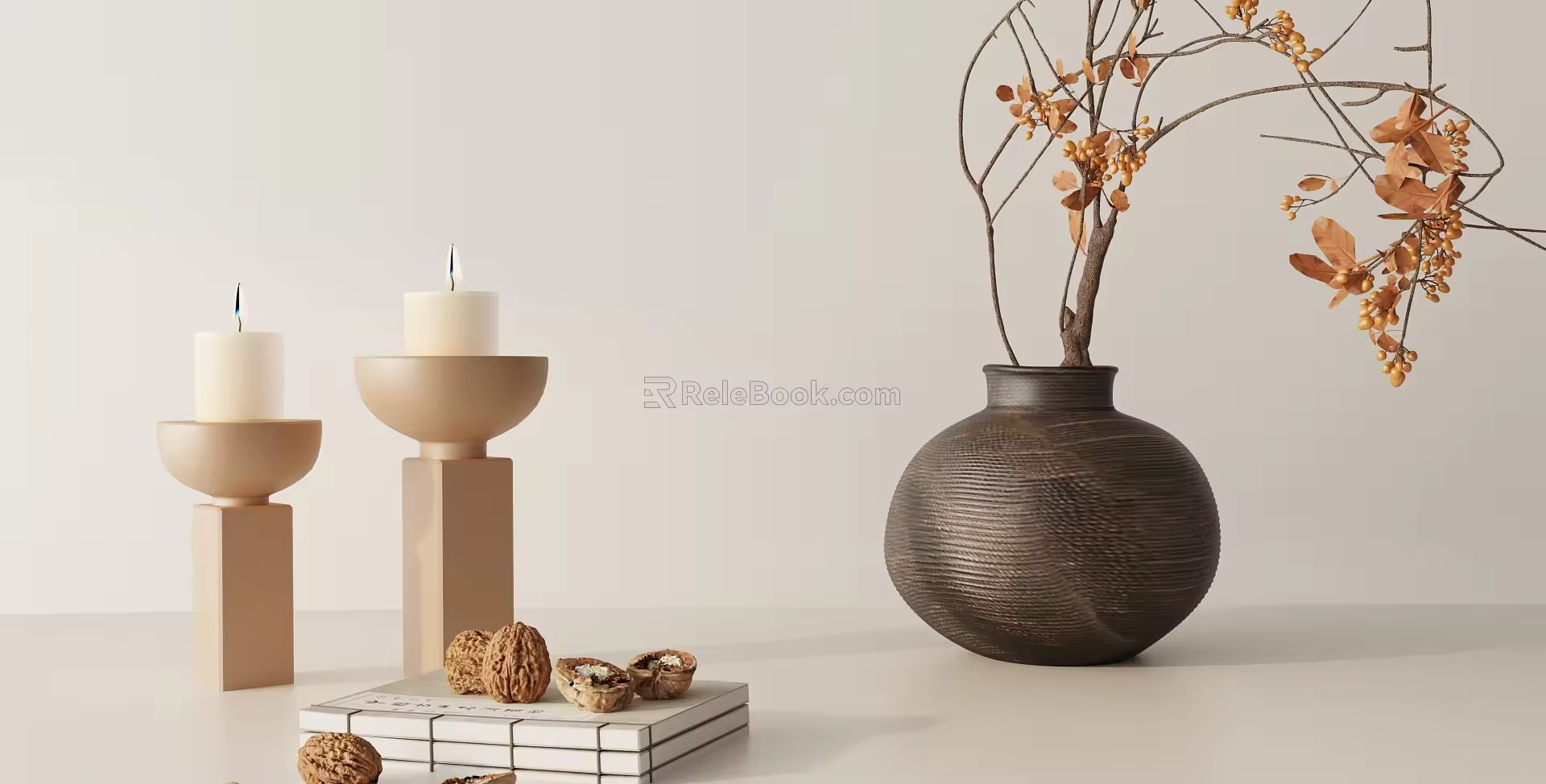Modern ornaments combination 3d model