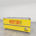 XingX Brand Yellow Commercial Freezer With Multiple Storage Compartments For Business