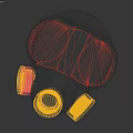 Durable Industrial Mechanical Device With Transparent Cover And Orange Knobs