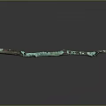 Long Wood Stone Decorative Strip With Natural Patina And Rustic Texture