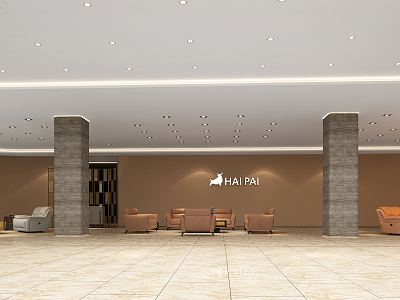 Modern Exhibition Hall Sofa Exhibition Hall 3d model