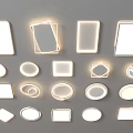 Various Modern Ceiling Lights With Square Round Rectangular And Oval Designs