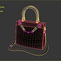Black Handbag With Handheld Strap Detachable Shoulder Strap Metal Buckle And Minimalist Design