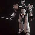 Modern Robot Police Robot 3d model