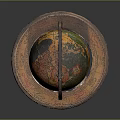 Globe Antique Globe Old Globe Retro Globe Game Item Game Props Game Equipment 3d model