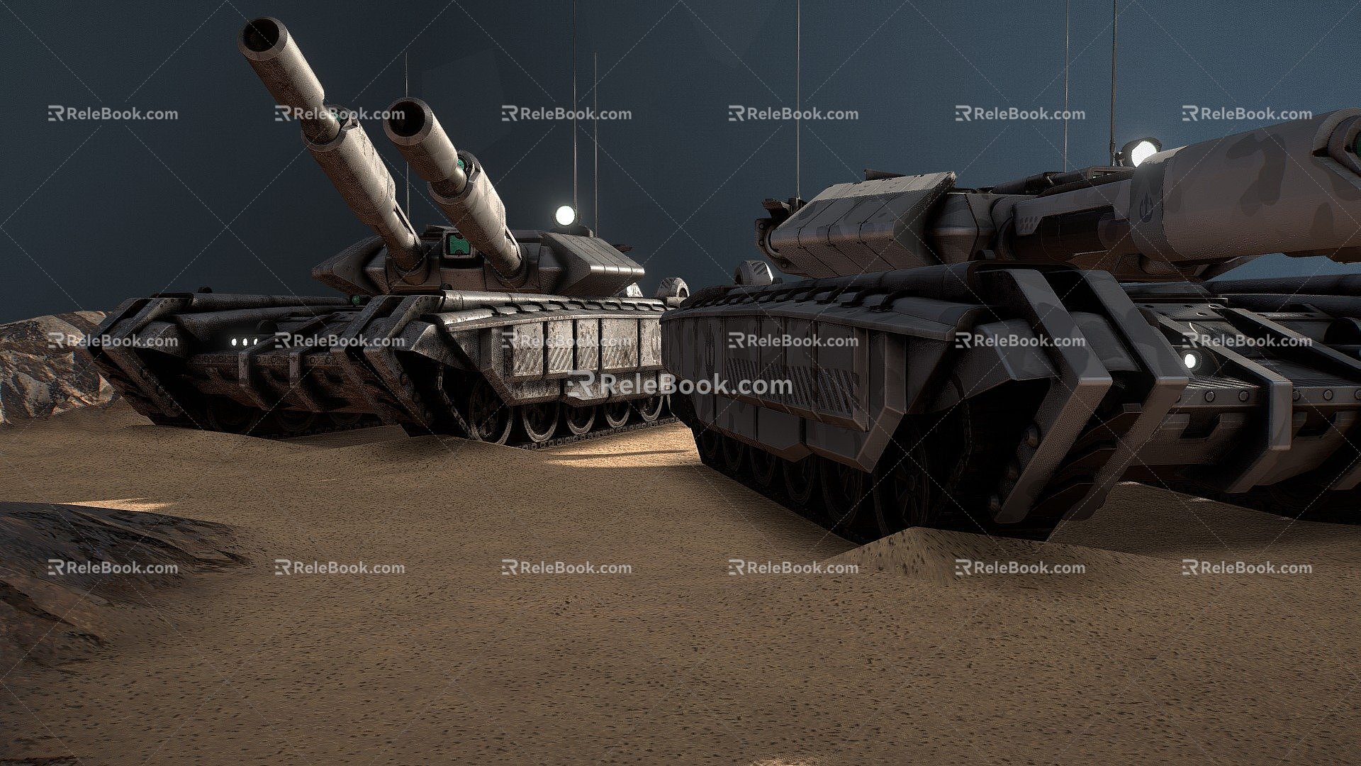 combat tank 3d model