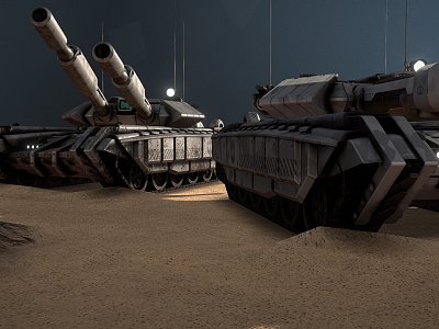 combat tank 3d model