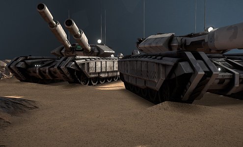 combat tank 3d model