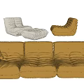 Modern Ligne Roset Lazy Sofa 3d model