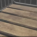 Sturdy Metal Frame Display Shelf Featuring Wooden Layer For Retail Product