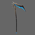 Frost Sickles Sickles Cold Weapons Reaper Sickles Weapons Scimitar Evil Sickles Game Equipment Frostbite Sickles 3d model