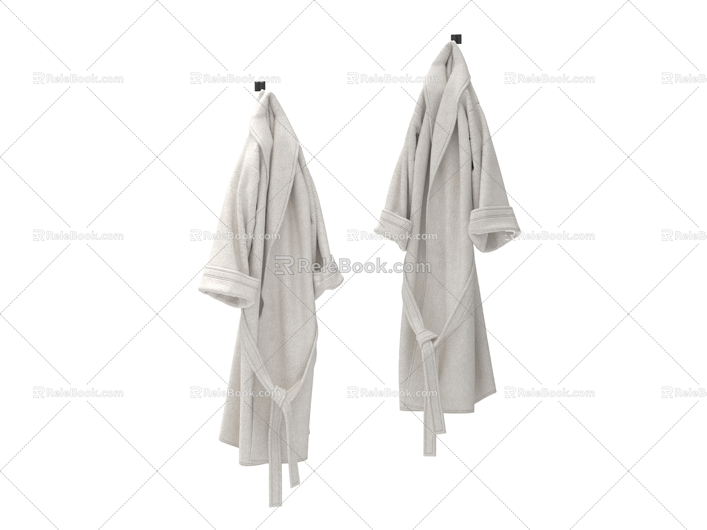 Bathroom small bathrobe 3d model