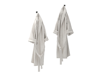 Bathroom small bathrobe 3d model