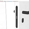 Modern Handle Door Handle Door Handle Invisible Door Handle 3d model