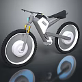 Modern Futuristic Bicycle Design With Large Wheels And Minimalist Frame