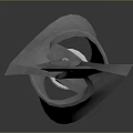 Detailed Silver Spear With Spiral Pattern And Pointed Tip On Gradient Gray Background