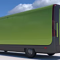 Nissan Green Cargo Utility Vehicle With Blue Sky And White Clouds