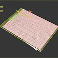 Brown Clipboard With Paper Pencil And Yellow Sticky Note On Dark Background