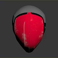 Weapon Tactical Helmet Red And Black Military Combat Gear Design