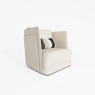 Casual Sofa Reception Sofa Modern Single Sofa 3d model