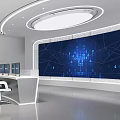 Modern Command Room 3d model