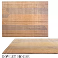 Modern Square Carpet With Geometric Stripes And Wave Patterns In Neutral Tones