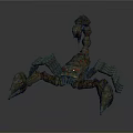 Scorpion Featuring Flame Like Textures On Body And Legs With Lava Effect