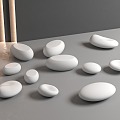 Stone Landscape Seat Stone 3d model