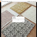 Cream wind carpet combination 3d model